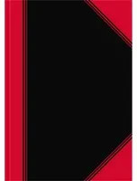 Bantex Kladde China liniert in A4 mit Hardcover und Karton Einband in Schwarz und Rot - Bild 1