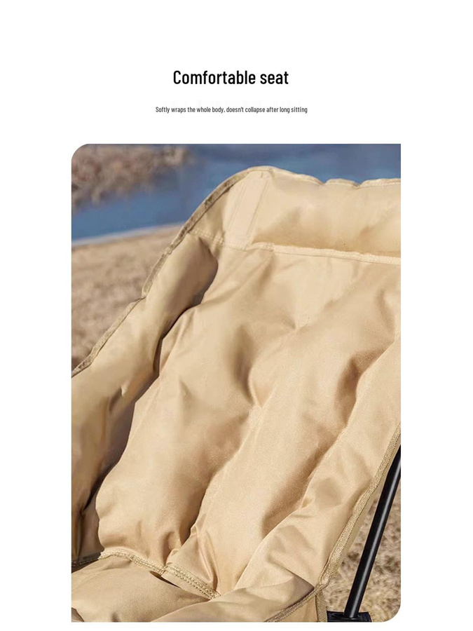 Take One Tragbarer Outdoor- und Bürostuhl mit Liegefunktion in Khaki aus Oxford-Gewebe mit 4-stufigem Beinstützelement und Polsterung - Bild 7