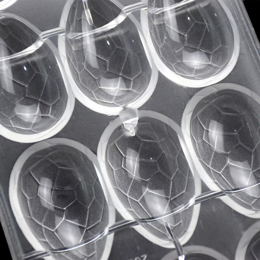 ALICAKE Osterei-Schokoladenform aus Polycarbonat in Transparent, ovale Backform für Schokolade und Gebäck - Bild 4