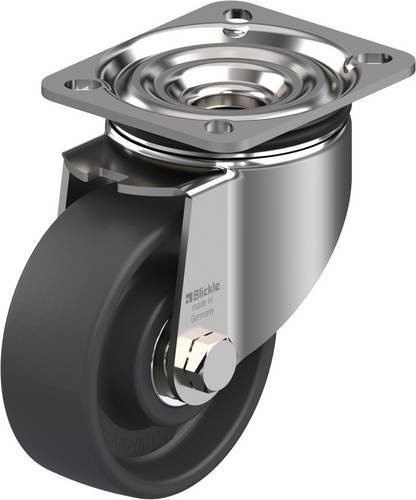 Blickle Lenkrolle LIKX-POHI 102HXK-1 aus Edelstahl und Kunststoff, Farbe: Grau, Rad-Durchmesser: 100 mm, Tragfähigkeit: 250 kg - Bild 1