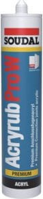 Soudal Acryrub Pro-W Dichtstoff Grau 310 ml - Bild 1