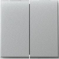 Gira Wippe zweiteilig in Silber - Bild 1