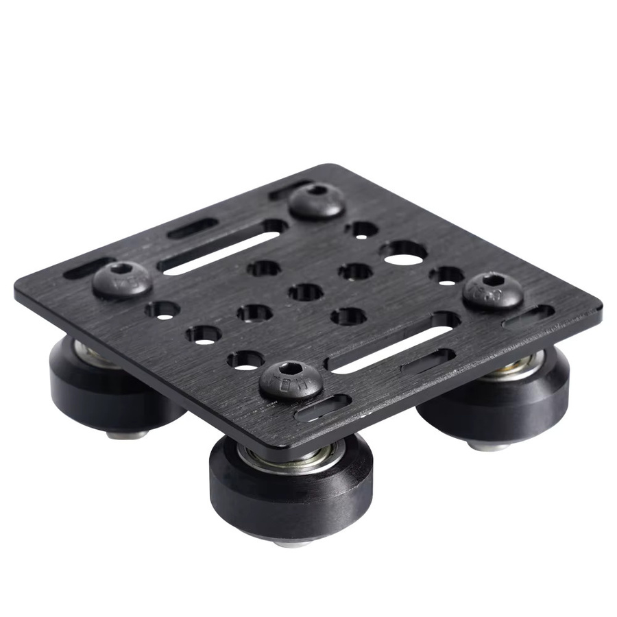 Mega V-Gantry Gleitplatten-Set mit Riemenscheiben für 2020 V-Nut-Aluminiumprofile, Schwarz - Bild 3