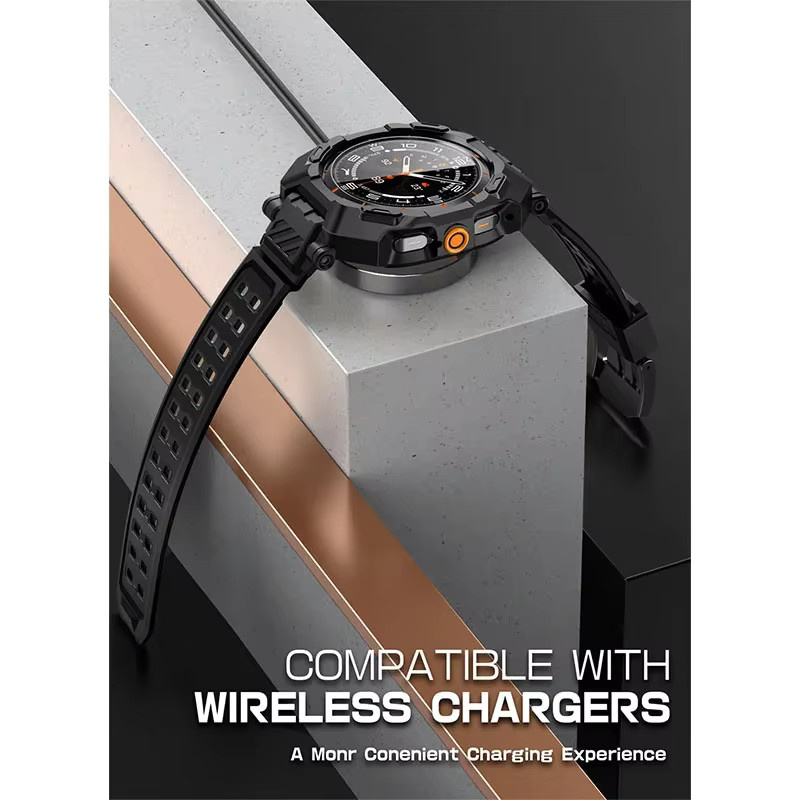 Supcase Schutzhülle für Samsung Galaxy Watch Ultra 47mm, Silikon, Schwarz - Bild 3