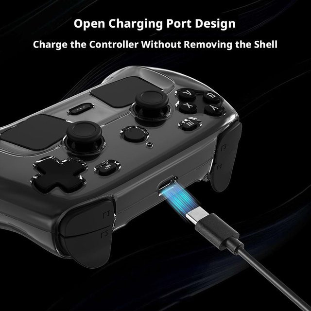Transparentes Hartschalen-Gehäuse für Steam Controller 2 mit Joystick-Kappe und kratzfester Abdeckung - Bild 1