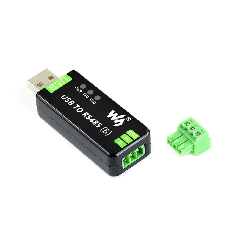 Waveshare Industrial USB zu RS485 Serieller Port Konverter FT232 Kommunikationsmodul Schwarz - Bild 2