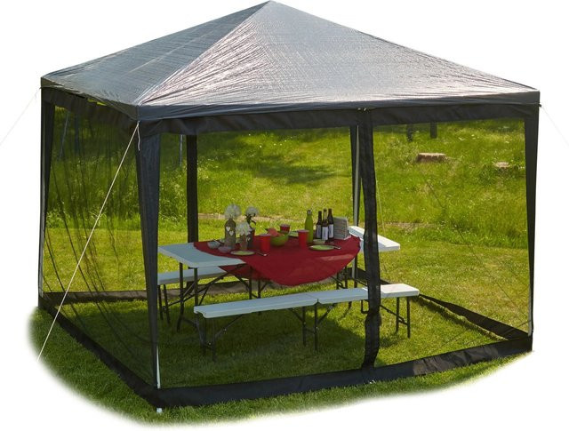 Relaxdays Moskitonetz Netzstoff Schwarz Feinmaschig mit Reißverschluss B: 12 m, H: 2 m, T: 6 m - Bild 1