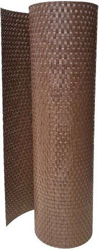 Workinghouse Polyrattan Sichtschutzstreifen für den Balkon in Anthrazit und Braun, B: 500 cm, H: 90 cm - Bild 1