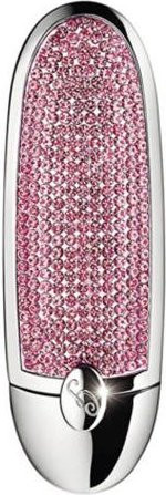 Guerlain Rouge G Lippenstifthülle, Pink, Kristallverzierung, schimmernd - Bild 1