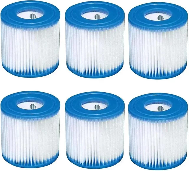 Intex Typ H Filterkartusche 29007E in Weiß, kompatibel mit Intex 28601 28602 330 GPH Pumpenfiltern für Whirlpool und Spa - Bild 1