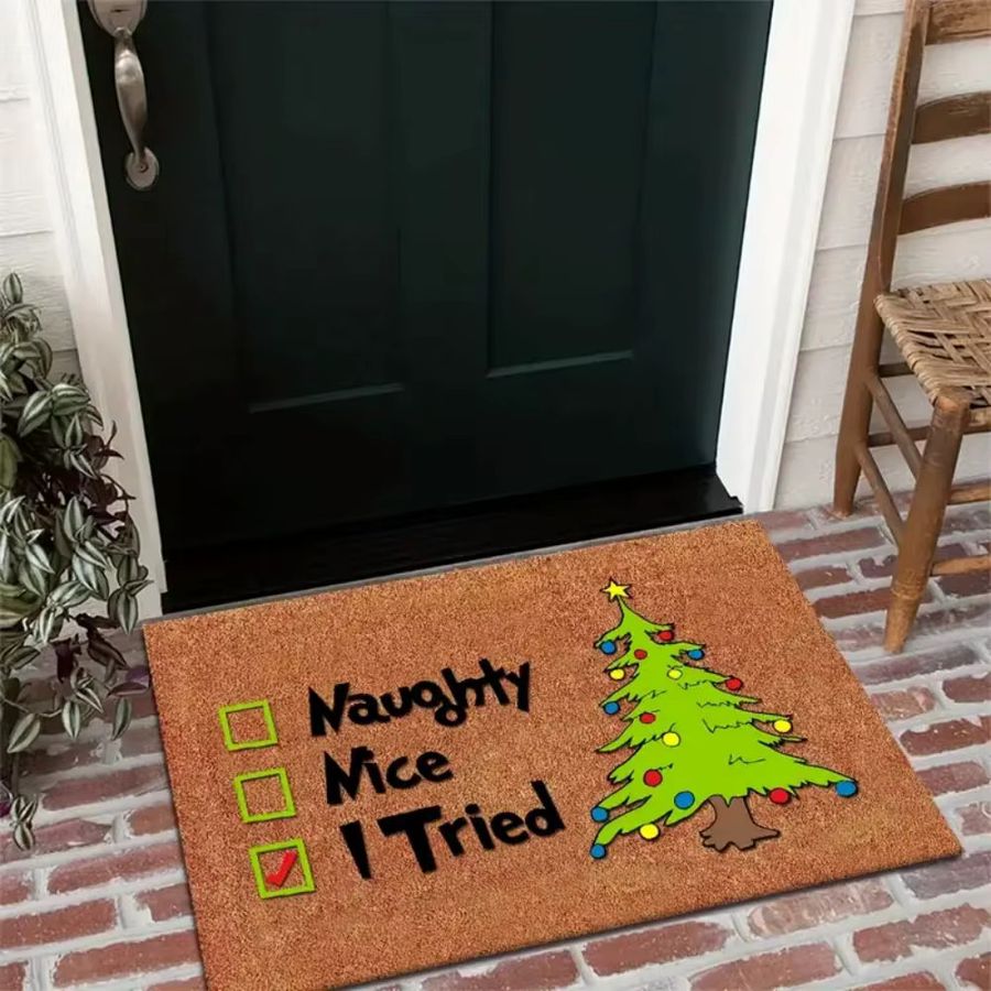 VIKAMA rutschfeste Weihnachtsfußmatte, maschinenwaschbarer Teppich für die Heimdekoration und das Schlafzimmer - Bild 4