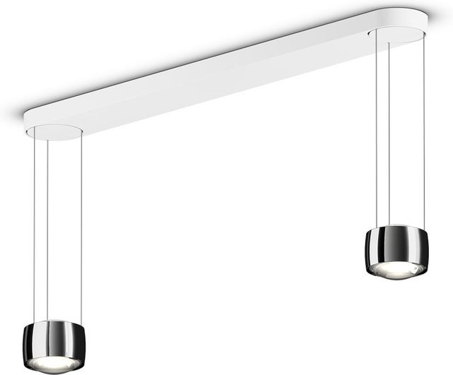 Occhio Sento sospeso due LED-Pendelleuchte in Dark Chrome mit Sento D Linse und Occhio air Modul, warmweißes Licht (2700K), höhenverstellbar bis max. 350 cm - Bild 1