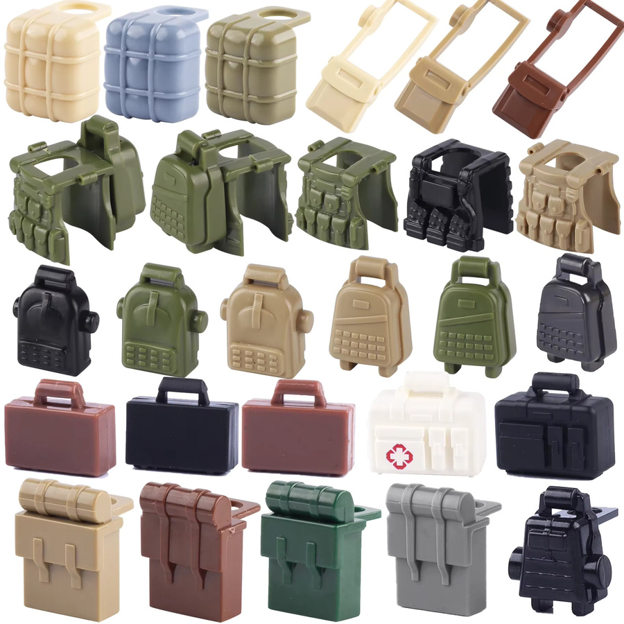 BRICKPANDA Moc Militärs Swat Rucksack Bausteine, Polizei, Kunststoff - Bild 2