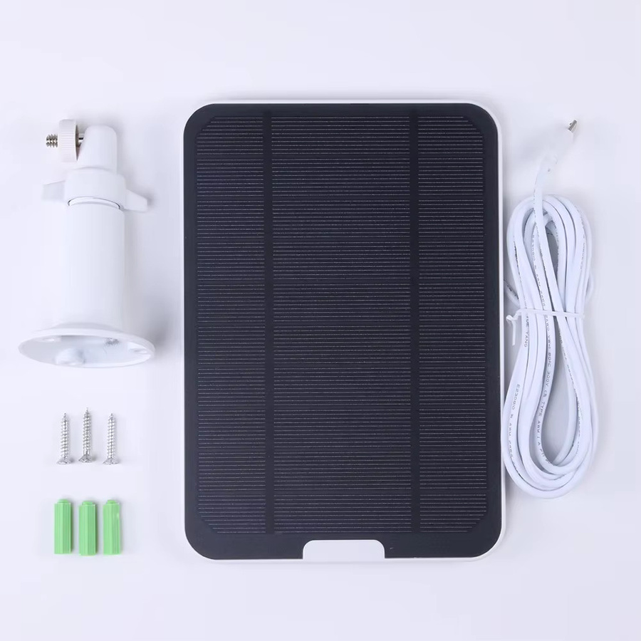 Solarpanel Solar-Ladegerät 10 W 5 V mit Micro-USB-Anschluss in Schwarz für Arlo und Eufy Security Wireless Doorbell - Bild 6