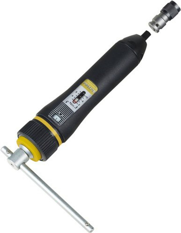 Proxxon MicroClick Drehmomentschrauber MC 10 in Schwarz und Gelb mit 2-10 Nm - Bild 2