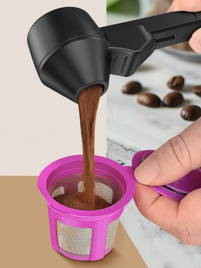 JYN Messlöffel aus Kunststoff in Schwarz für Kaffee, Proteinpulver und Nahrungsergänzungsmittel, auslaufsicher und wiederverwendbar - Bild 7