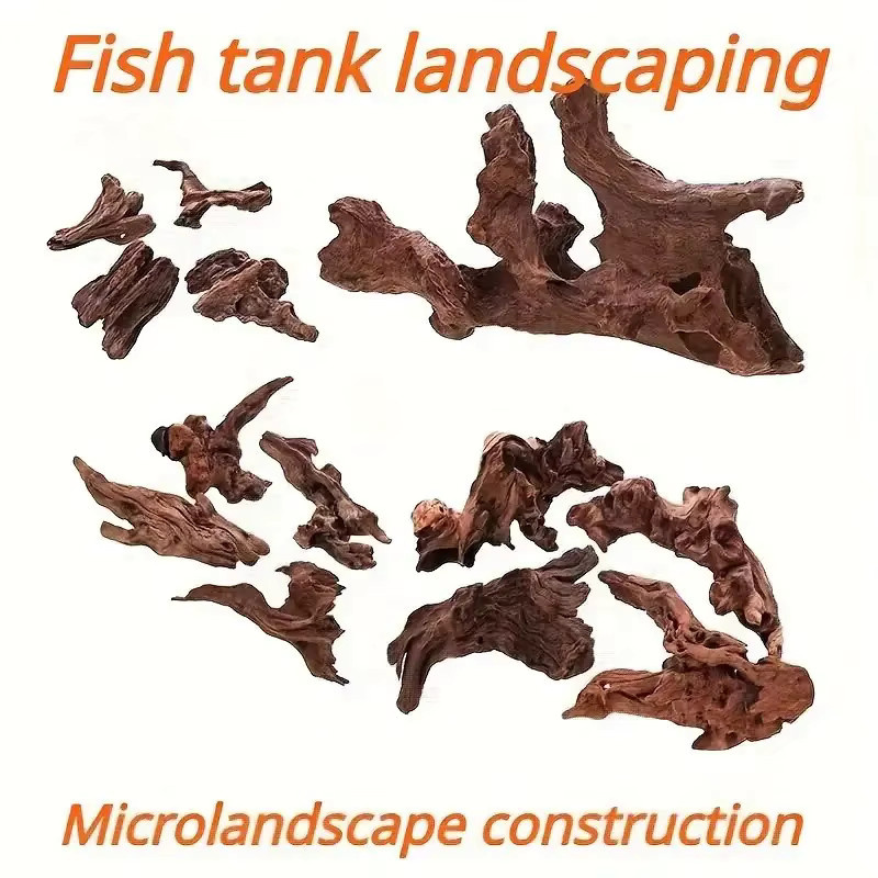 Künstliches Treibholz in Braun für deine Aquarium- und Landschaftsdekoration, Größe 5–20 cm - Bild 1