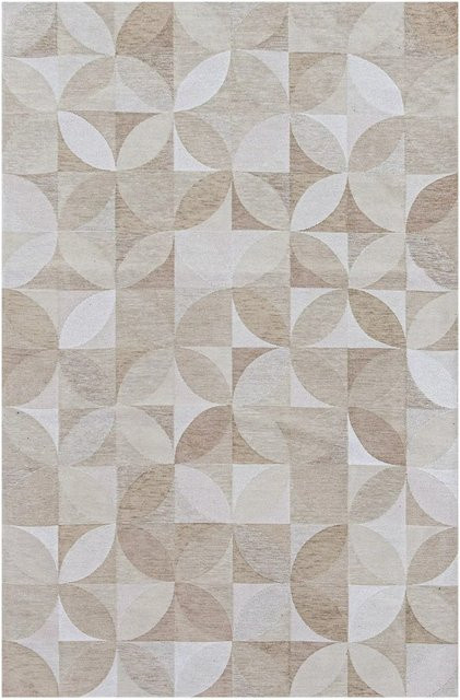 Lola&Moi Teppich Diamond in Beige mit geometrischem Design, Breite: 240 cm, Tiefe: 340 cm - Bild 1