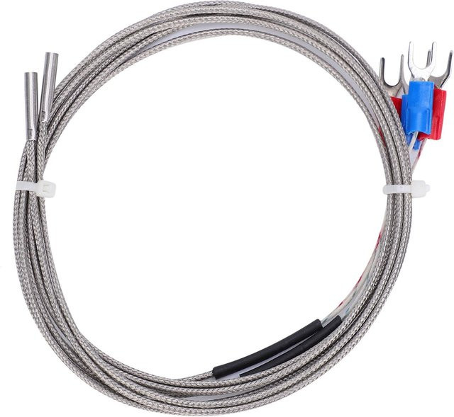 4 Stück K-Typ Thermoelement Thermistor Temperatursensor für 3D-Drucker, Farbe: Grau - Bild 1