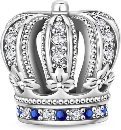 Charm Anhänger 925 Silber, Perle, Zirkonia, Damen - Bild 1