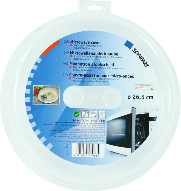 SCANPART Mikrowellen-Abdeckhaube, transparent, Durchmesser: 26,5 cm - Bild 1