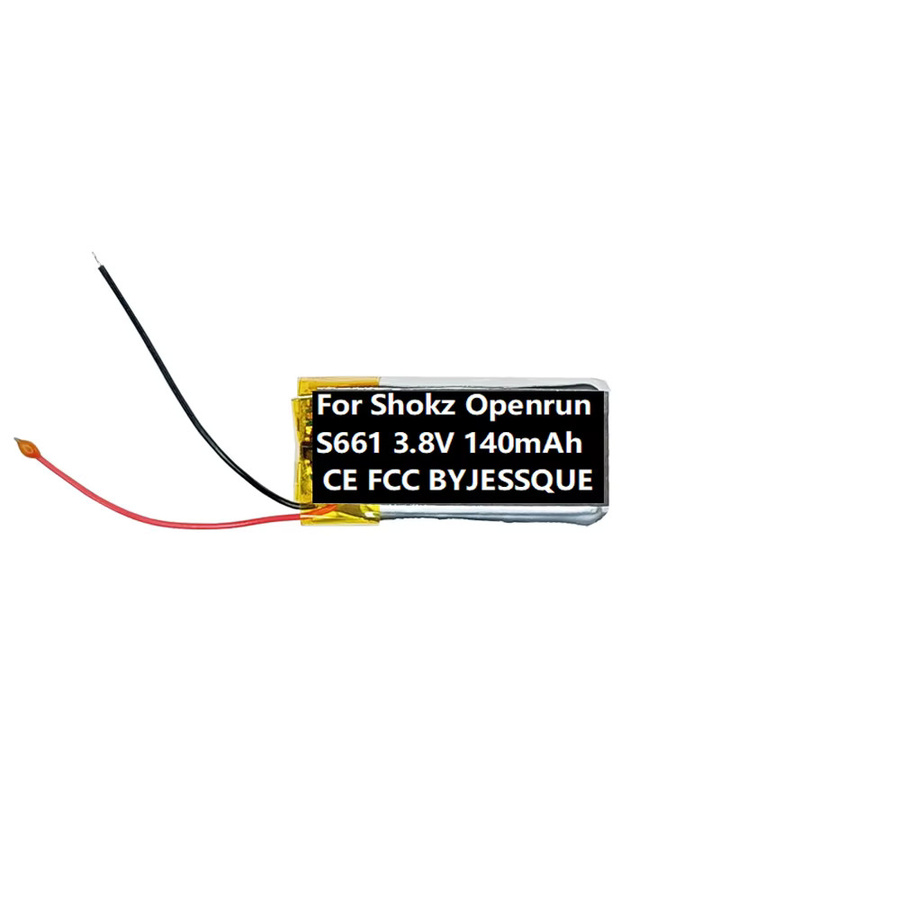Ersatzakku 140 mAh 3,8 V für Shokz Openrun S661 Bone-Conduction Kopfhörer in Silber - Bild 2