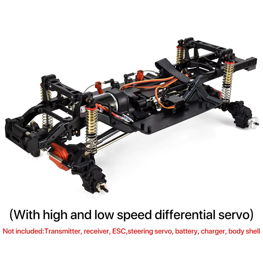 AUSTARHOBBY 2-Gang-Getriebe-Chassisrahmen mit Differenzial-Portalachse für Traxxas 1/10 RC-Car-DIY-Teile - Bild 2