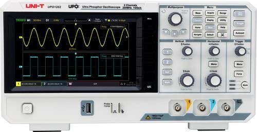 Uni-T UPO1202 Digital-Oszilloskop 200MHz 56 Mpts in Weiß - Bild 1
