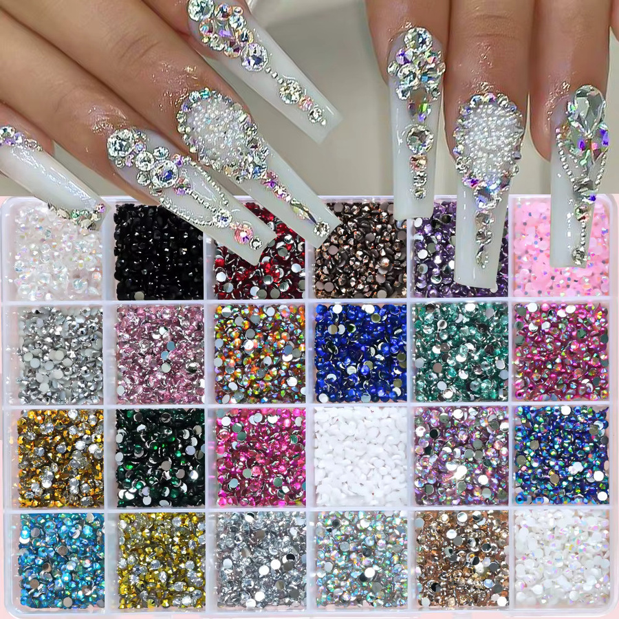 MAFANAILS Nail Art Strass Glas Diamanten, Bunt, Glänzend - Bild 3