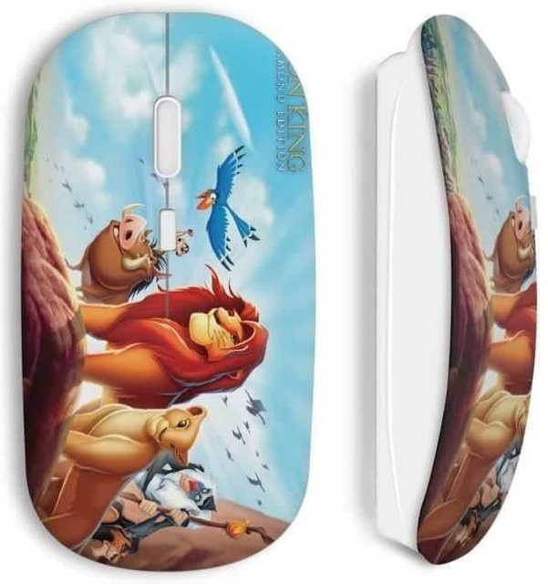 King Lion Funkmaus mit Wi-Fi und USB-A in Multicolour - Bild 1