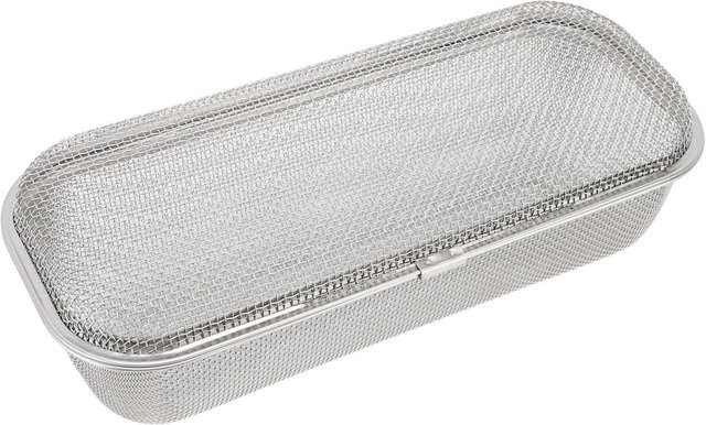 Fishine Geschirrspüler Besteckkorb aus 304 Edelstahl als rechteckige Netzablage und Silberwarenhalter in Weiß - Bild 1