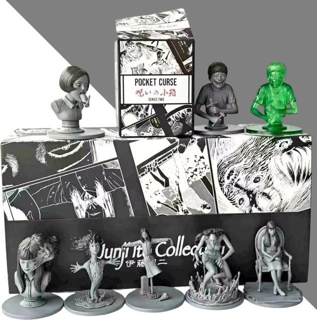 Bandai Ito Runji Fluch-Horror-Comic Blind Box Spielzeug, Einzelfigur, Kunststoff - Bild 1