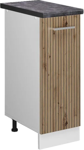 Vicco Apothekerschrank R-Line Medizinschrank für die Küche in Artisan-Eiche und Weiß mit Anthrazit, B: 30 cm, H: 60 cm, T: 20,83 cm - Bild 1