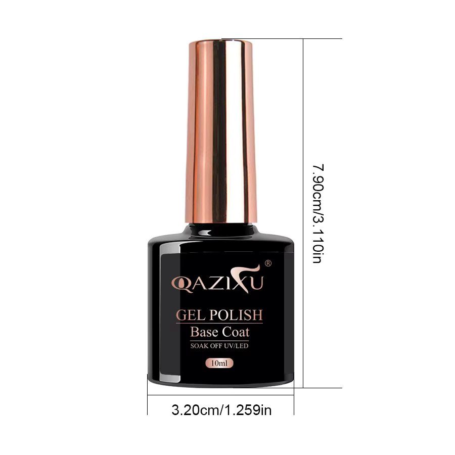 QAZIXU Gel-Nagelkunst-Set mit Grundlack und Decklack, 10 ml, Unisex - Bild 4