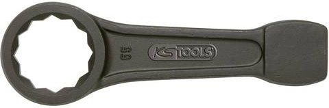 KS Tools Schlag-Ringschlüssel aus Chrom-Vanadium in Anthrazit - Bild 1