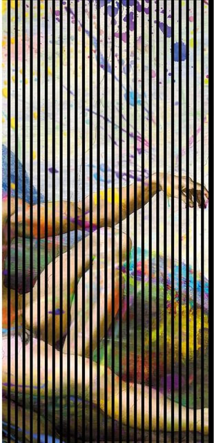 FN Acustico Akustikplatte Michelangelo 2 in Bunt aus PET und MDF, B/H: 1133 x 2400 mm, Tiefe: 19 mm - Bild 1