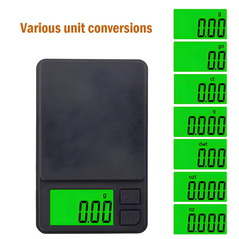 Kebidumei Präzisionswaage Schwarz mit LCD-Display für Lebensmittel und Schmuck, Messgenauigkeit 0,01 g - Bild 2