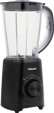 Tristar BL-4476 Standmixer mit 500W in Schwarz mit Pulse-Funktion und Edelstahl-Messern
