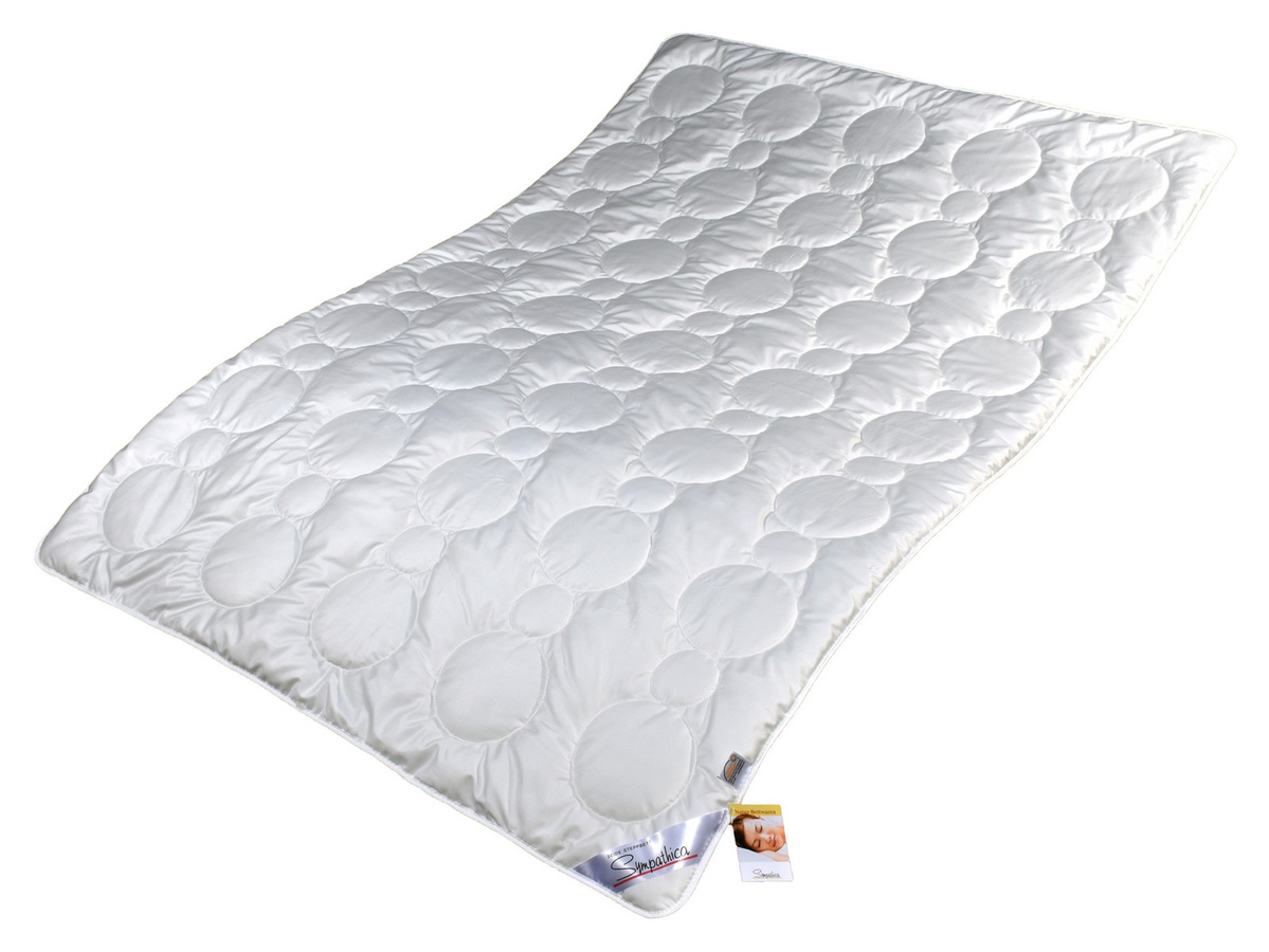 Garanta Sommerdecke aus 100% Wildseide in Weiß, B/T: 200 x 220 cm - Bild 1