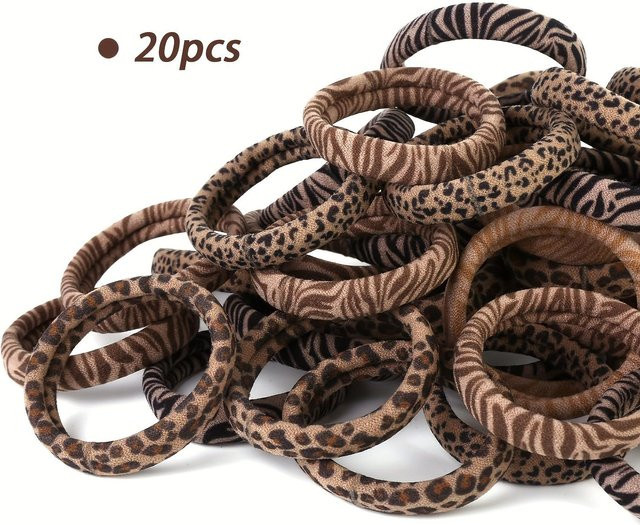 Haargummis Leopard, Damen, black - Bild 1