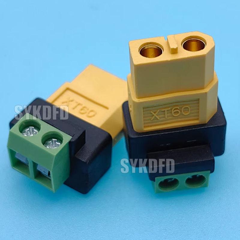 SYKDFD XT60 Adapter Set mit männlichen und weiblichen Steckern auf 2-polige Schraubklemmen für Drohnen, FPV und LiPo-Akkus - Bild 4
