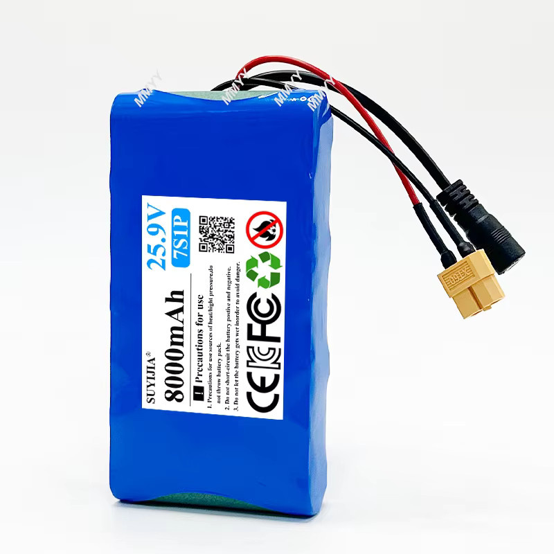 SUYIJIA Li-Ionen-Akku 7S1P 25,2 V 8000 mAh in Blau mit BMS für Elektro-Einräder und Lautsprecher - Bild 3