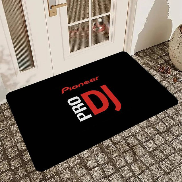 Pioneer Dj Pro Anti-Rutsch-Fußmatte in Schwarz für Kinderzimmer, Schlafzimmer, Wohnzimmer oder Balkon - Bild 1
