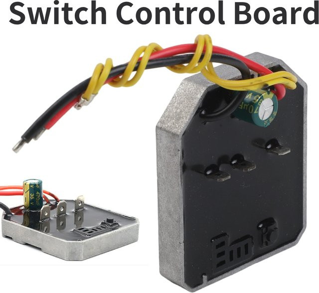 VIBRATITE Kunststoff Schalter Control Board 60A 21V für bürstenlose Lithium-Batterie Winkelschleifer - Bild 1