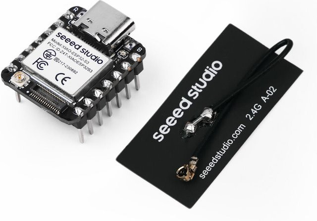 Seeed Studio XIAO ESP32 S3 Sense Entwicklungsboard mit Wi-Fi und Bluetooth, schwarz, gelötet - Bild 1
