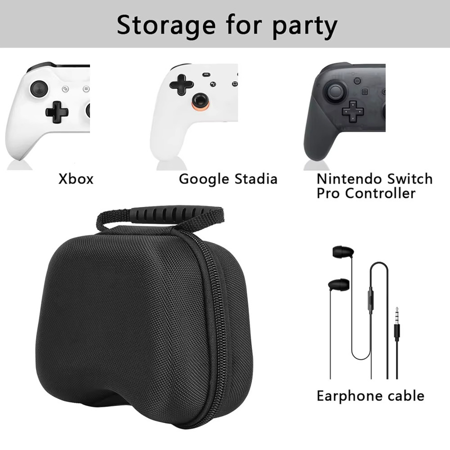 Harte Schutzhülle in Weiß für Nintendo Switch Pro Controller, PS5, PS4 und Xbox Controller als tragbare Tasche - Bild 4