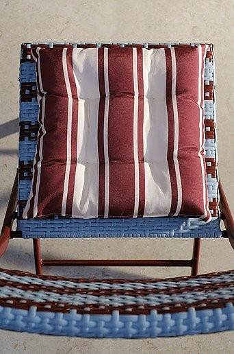 Jotex MENTON Sitzpolster aus Schaumstoff in Rot und Braun B/T/H: 35 x 35 x 35 cm - Bild 1