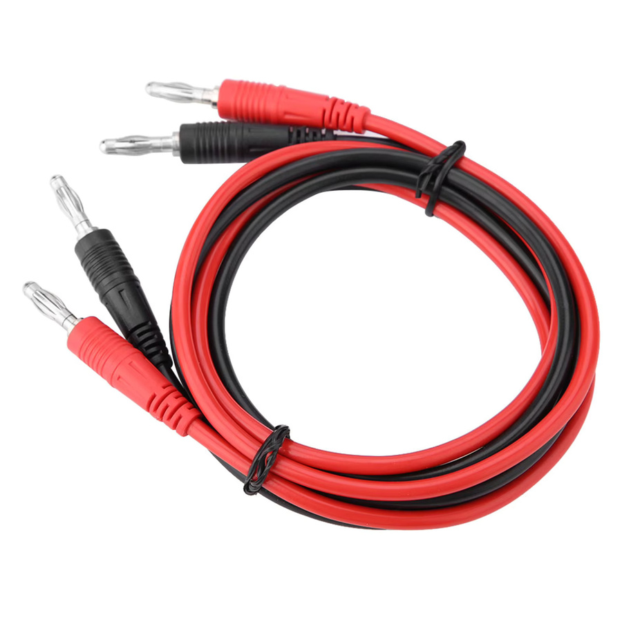 Aramox Testkabel mit 4 mm Bananenstecker auf Bananenstecker in Rot für Multimeter P1041 - Bild 3