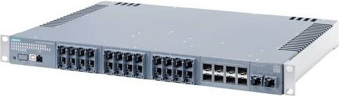 Siemens Industrial Ethernet Switch 6GK5334-2TS01-4AR3 in Grau - Bild 1
