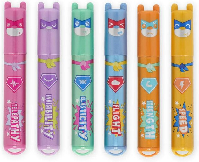Legami Textmarker Set Teddy's Superpower in Multicolor mit Keilspitze - Bild 1
